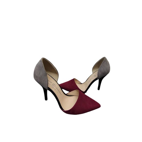 Chinese Laundry Shoes - Women's Chinese Laundry‎ Stella D'Orsay Maroon and Grey Pumps